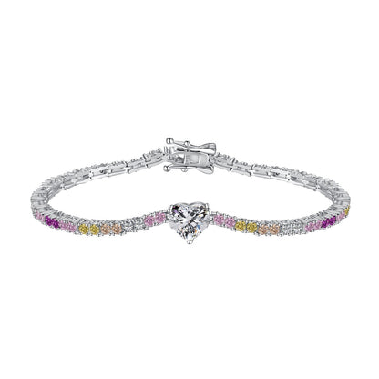 [select Jewelry]Delicate Romantic Heart Shape Lover Bracelet