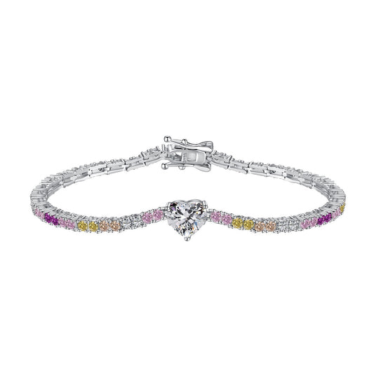 [select Jewelry]Delicate Romantic Heart Shape Lover Bracelet