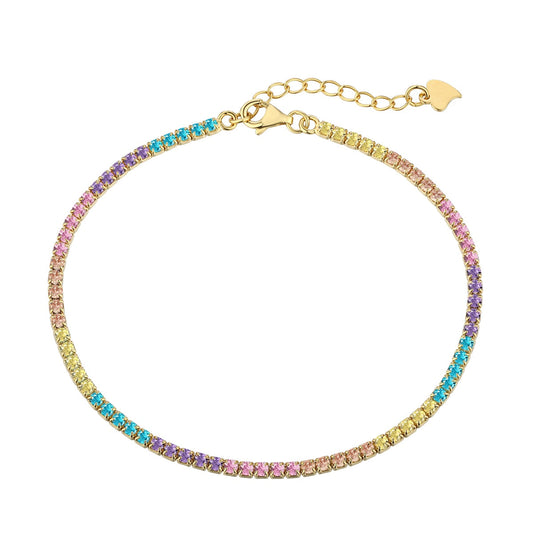 [select Jewelry]Dazzling Colorful Round Cut Daily Bracelet