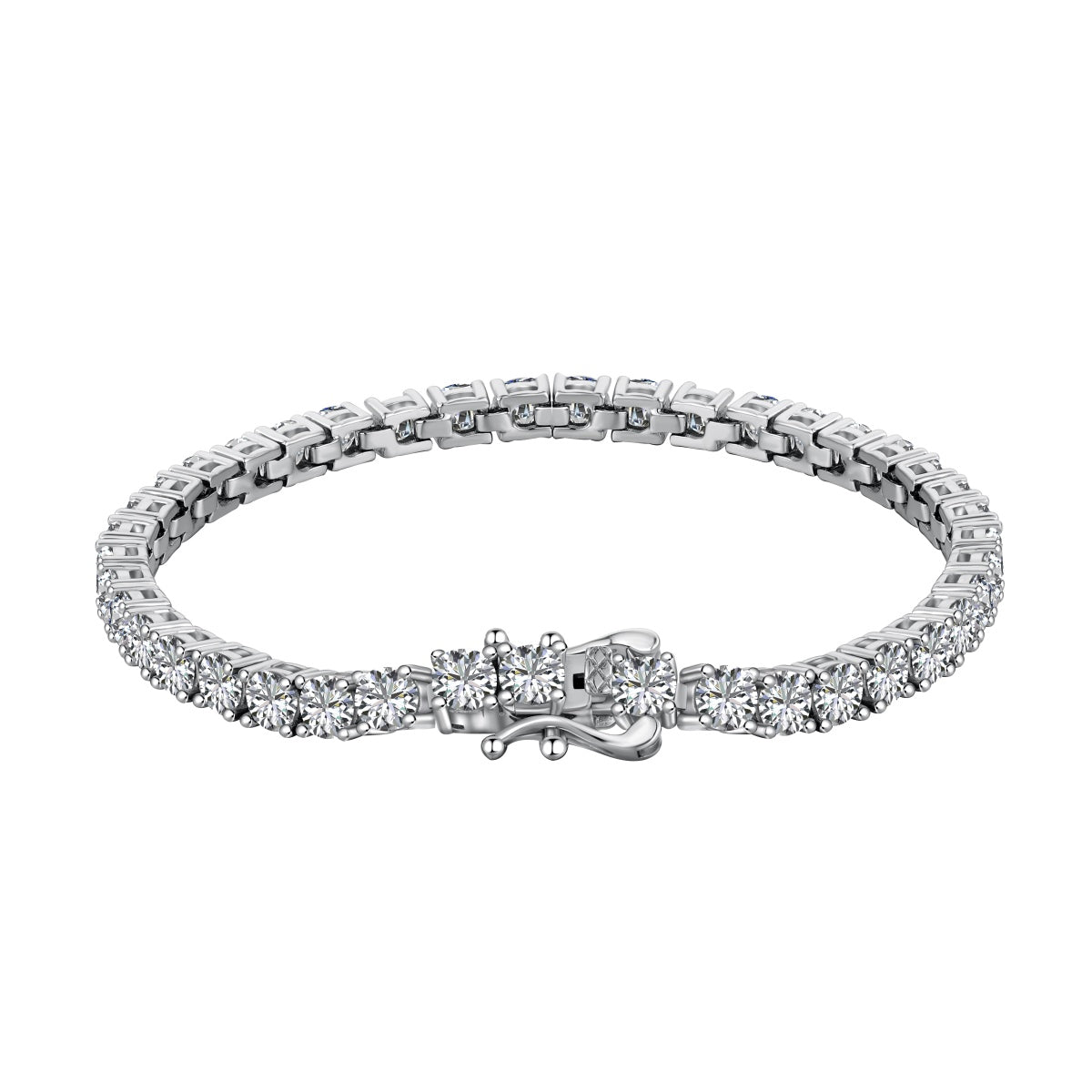 [select Jewelry]Luxurious Ornate Round Cut Tennis Bracelet