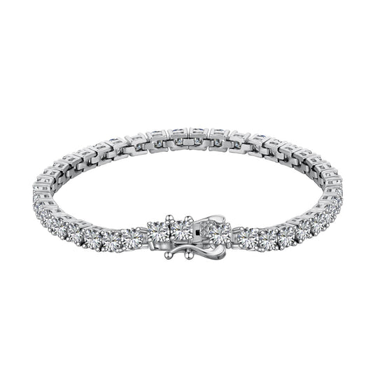 [select Jewelry]Luxurious Ornate Round Cut Tennis Bracelet