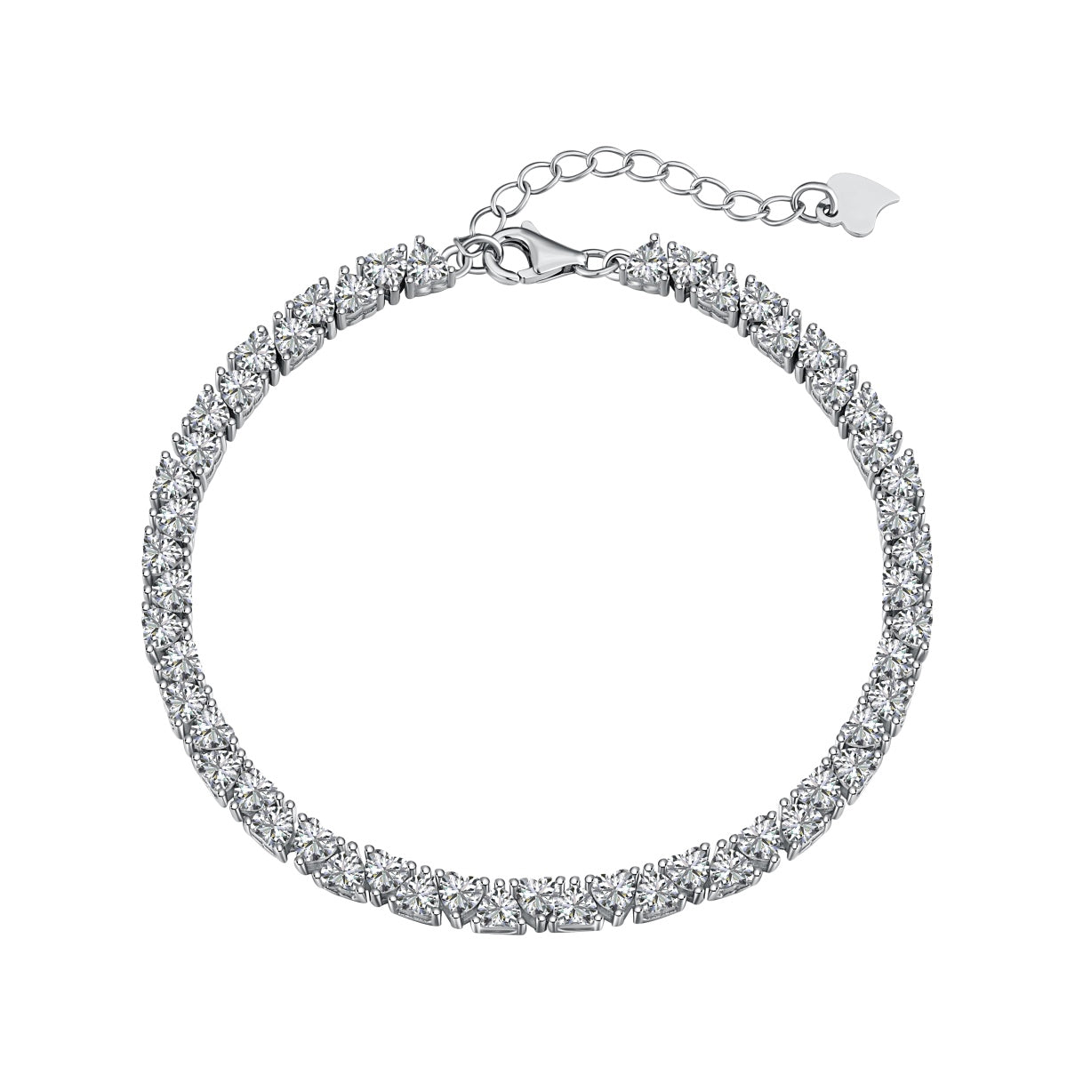 [select Jewelry]Dazzling Romantic Heart Shape Lover Bracelet