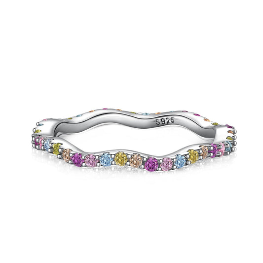 [select Jewelry]Dainty Colorful Round Cut Party Ring