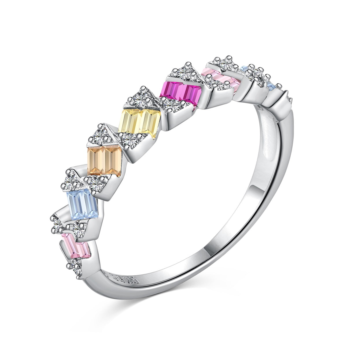 [select Jewelry]Delicate Vibrant Emerald Cut Daily Ring