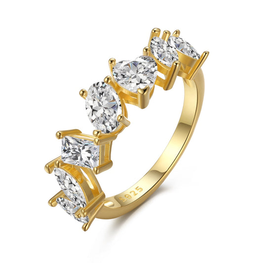 [select Jewelry]Delicate Multi Cut Ring