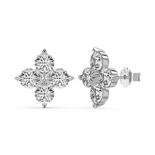 [select Jewelry]Four-Leaf Clover Eight-Pointed Star Earrings