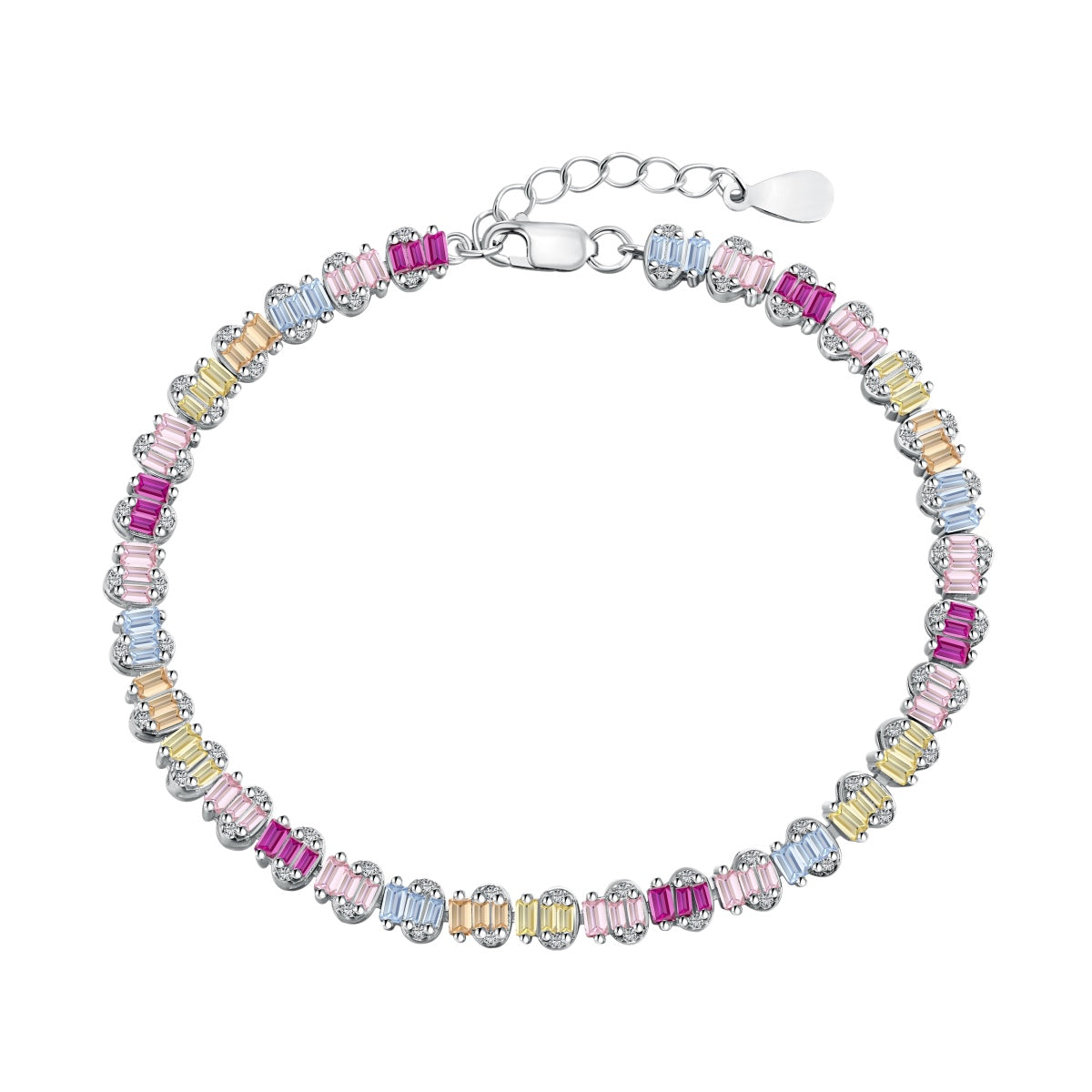 [select Jewelry]Delicate Colorful Emerald Cut Party Bracelet