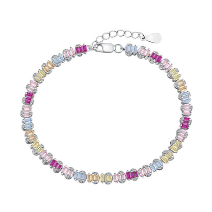 [select Jewelry]Delicate Colorful Emerald Cut Party Bracelet