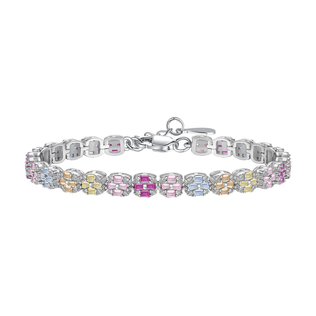 [select Jewelry]Delicate Colorful Emerald Cut Daily Bracelet