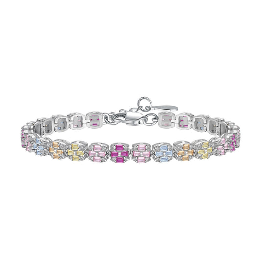 [select Jewelry]Delicate Colorful Emerald Cut Daily Bracelet