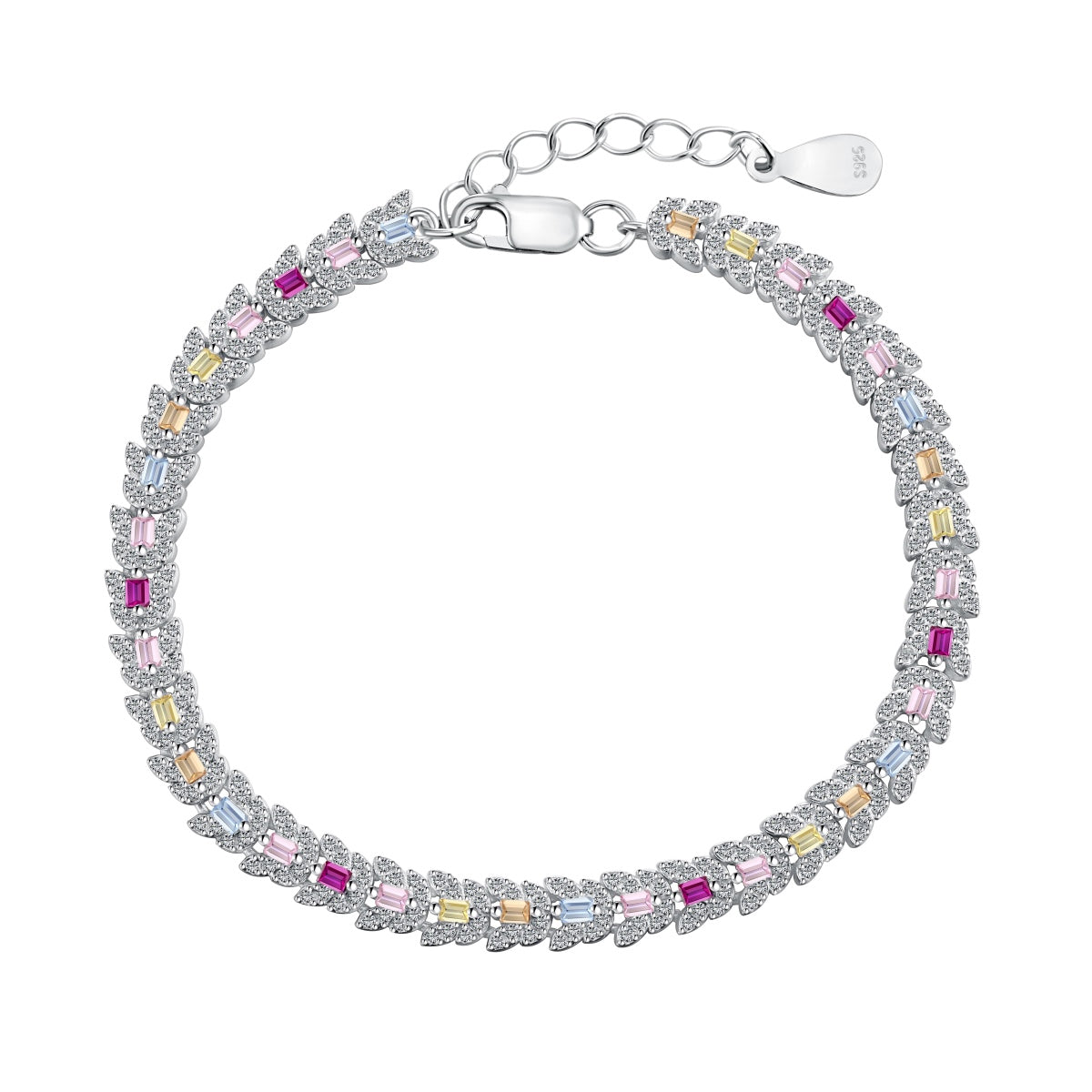 [select Jewelry]Delicate Colorful Multi Cut Daily Bracelet
