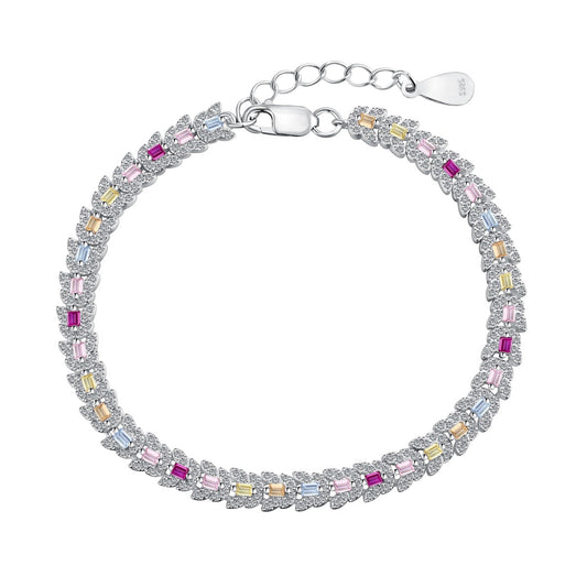 [select Jewelry]Delicate Colorful Multi Cut Daily Bracelet