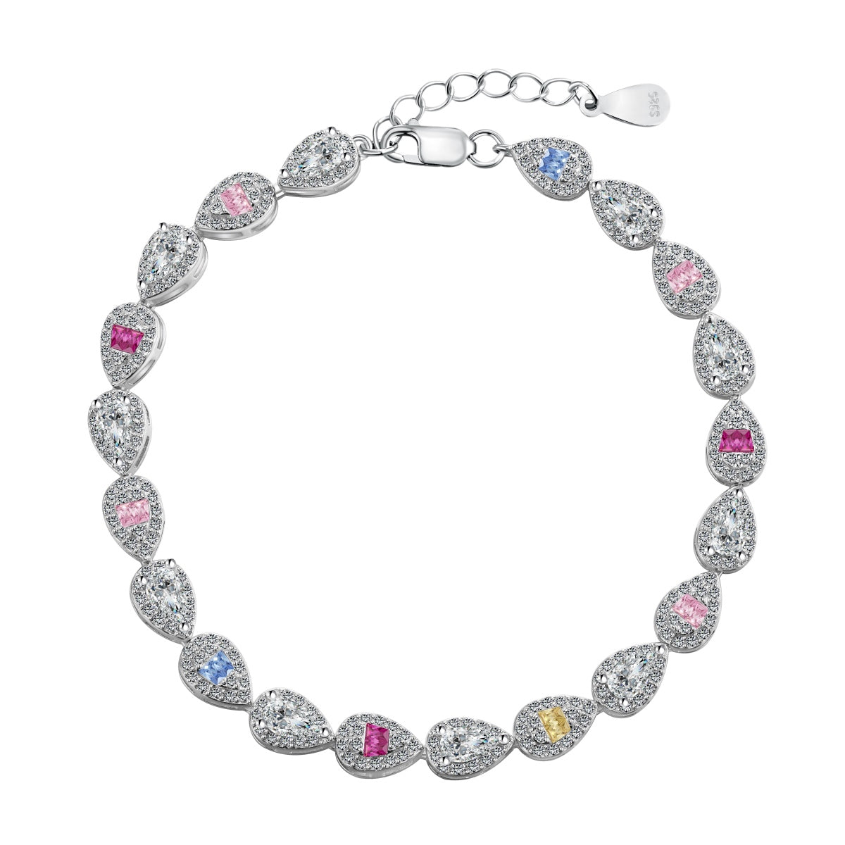 [select Jewelry]0.25 Carat Radiant Water Drop Shape Daily Bracelet