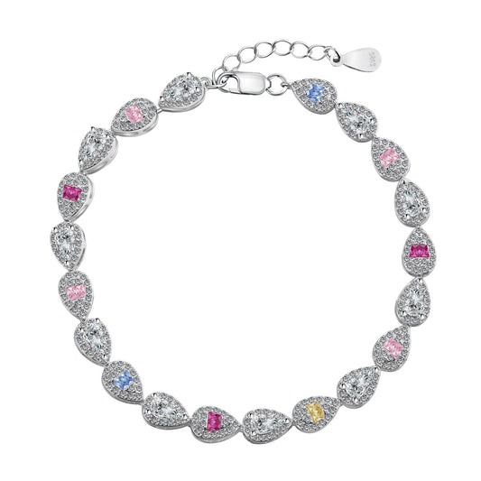 [select Jewelry]0.25 Carat Radiant Water Drop Shape Daily Bracelet