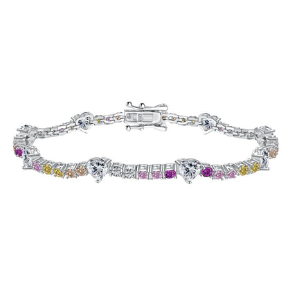 [select Jewelry]Romantic Heart Shape Round Cut Lover Bracelet