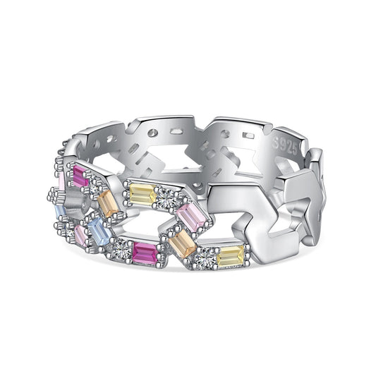 [select Jewelry]Sparkling Vibrant Emerald Cut Daily Ring