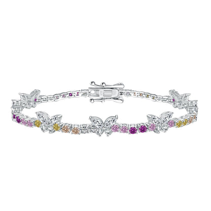 [select Jewelry]Ornate Colorful Butterfly Shape Round Cut Daily Bracelet