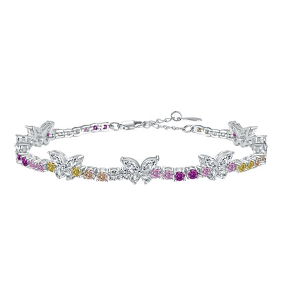 [select Jewelry]Ornate Colorful Butterfly Shape Round Cut Daily Bracelet