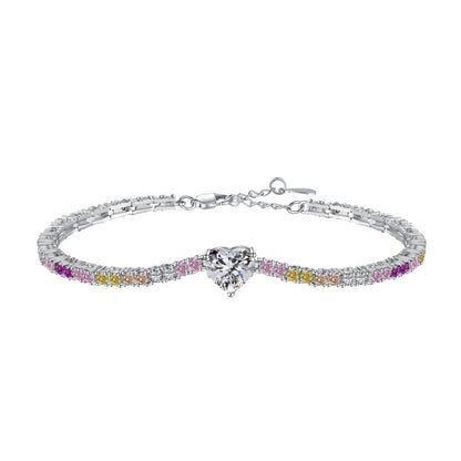 [select Jewelry]Delicate Romantic Heart Shape Lover Bracelet
