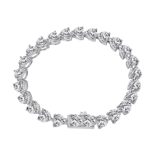 [select Jewelry]0.75 Carat Elegant Romantic Heart Shape Lover Bracelet