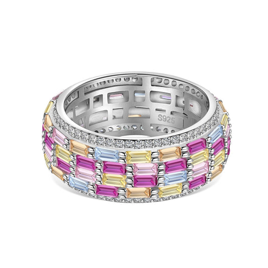 [select Jewelry]Radiant Colorful Radiant Cut Daily Ring