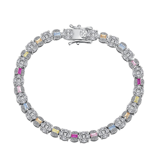 [select Jewelry]Dazzling Radiant Multi Cut Daily Bracelet
