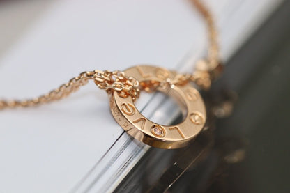 [Select]LOVE NECKLACE ADJUSTABLE Select GOLD 2 DIAMOND