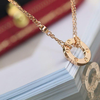 [Select]LOVE NECKLACE ADJUSTABLE Select GOLD 2 DIAMOND