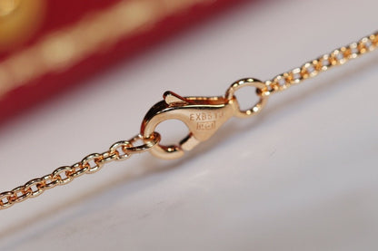 [Select]LOVE NECKLACE PINK GOLD AND SILVER