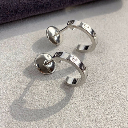 [Select]LOVE EARRINGS 2.65MM SILVER
