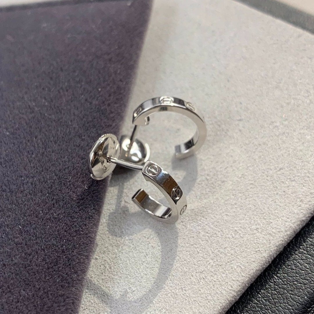 [Select]LOVE EARRINGS 2.65MM SILVER