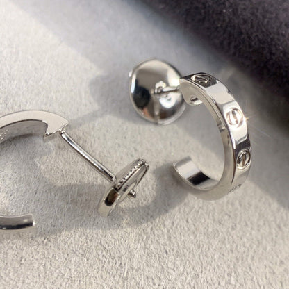 [Select]LOVE EARRINGS 2.65MM SILVER