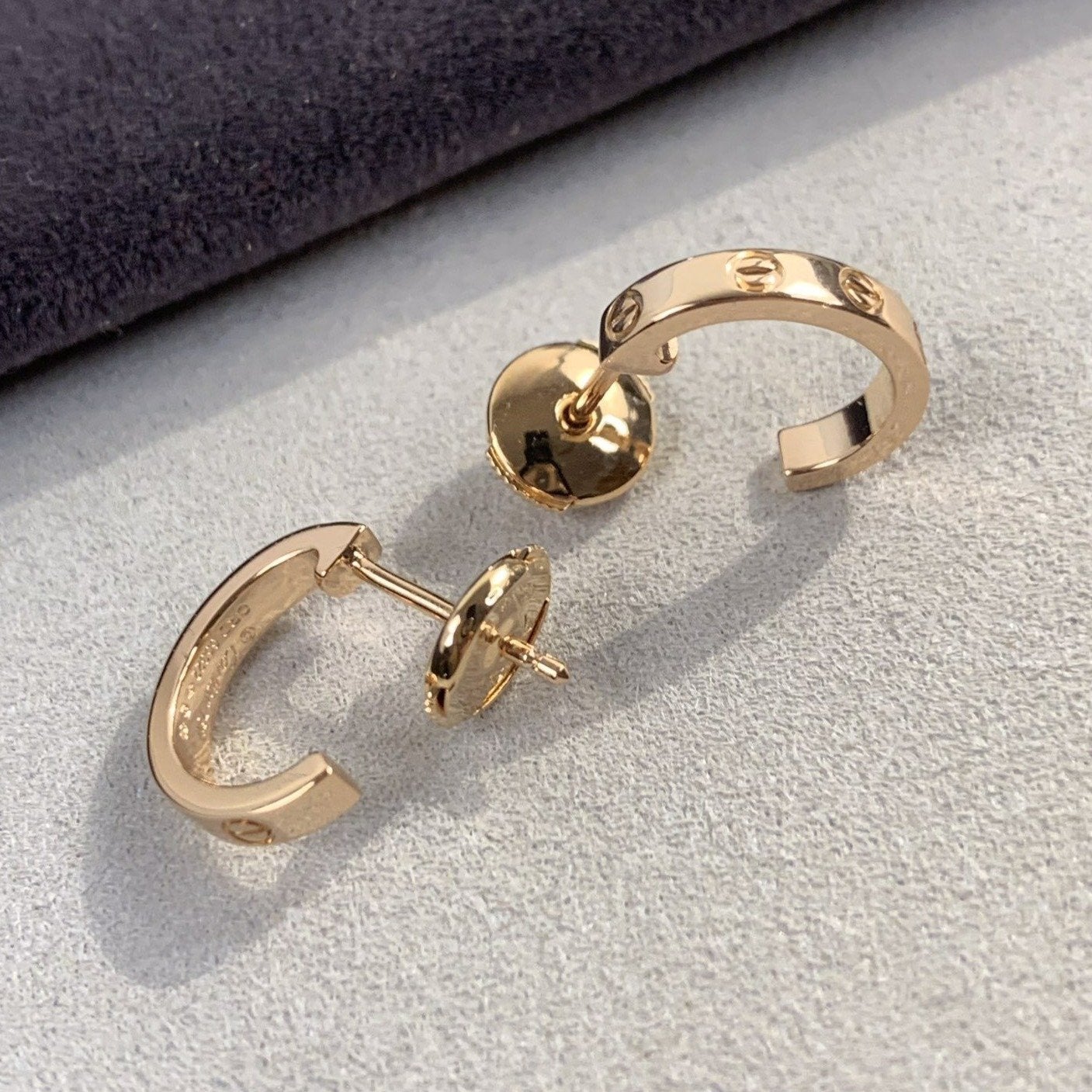 [Select]LOVE EARRINGS 2.65MM PINK GOLD