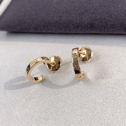 [Select]LOVE EARRINGS 2.65MM PINK GOLD