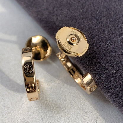 [Select]LOVE EARRINGS 2.65MM PINK GOLD