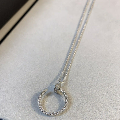 [Select]JUSTE NECKLACE SILVER DIAMONDS