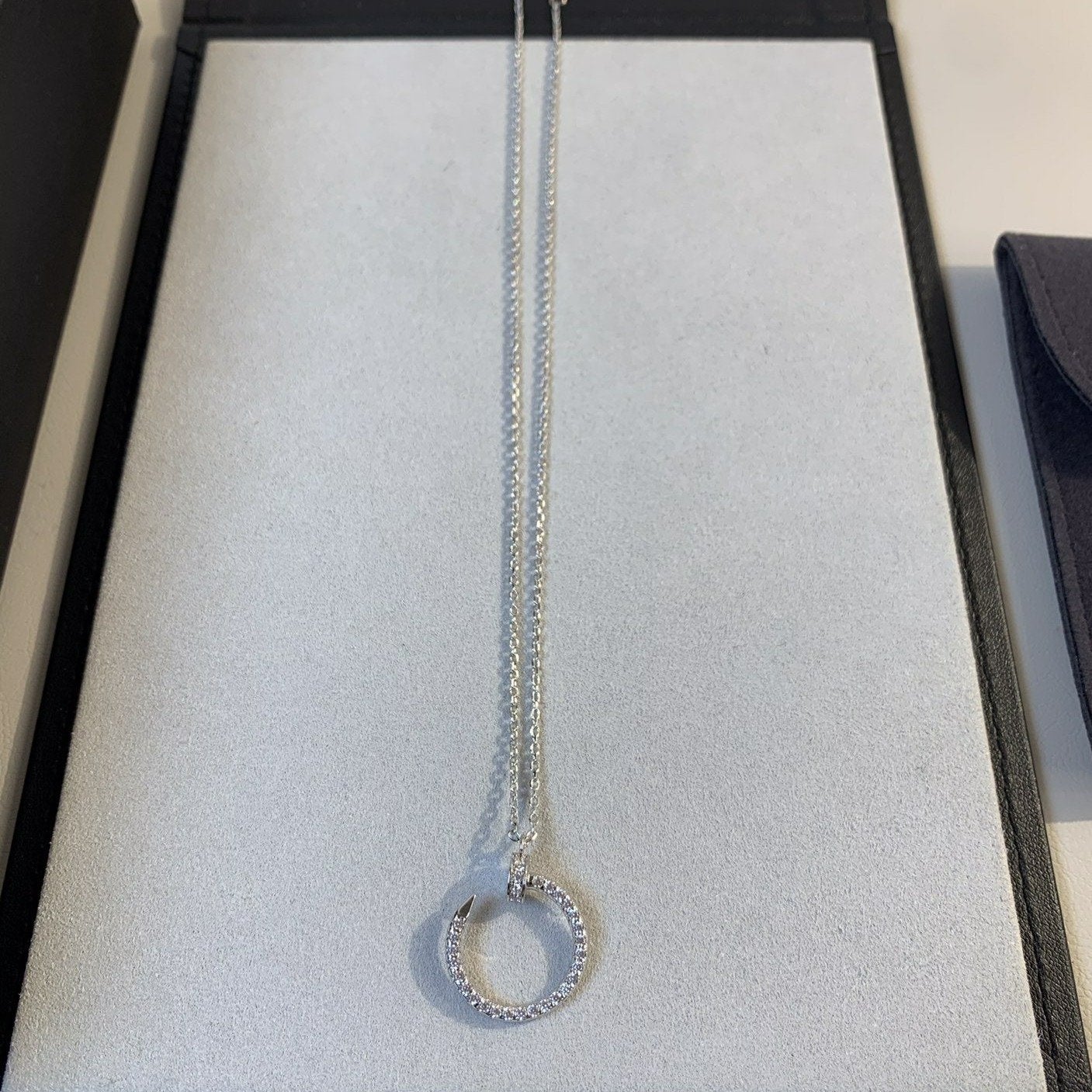[Select]JUSTE NECKLACE SILVER DIAMONDS