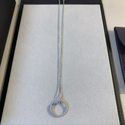 [Select]JUSTE NECKLACE SILVER DIAMONDS