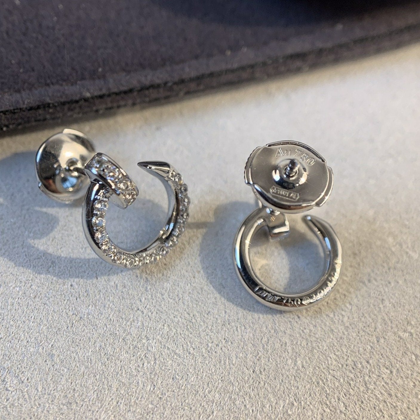 [Select]JUSTE EARRINGS SILVER DIAMONDS