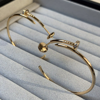[Select]JUSTE EARRINGS GOLD DIAMONDS 1.8MM