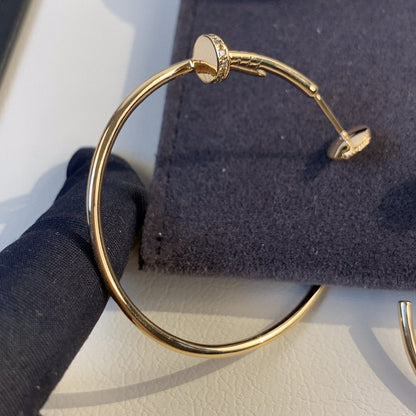 [Select]JUSTE EARRINGS GOLD DIAMONDS 1.8MM