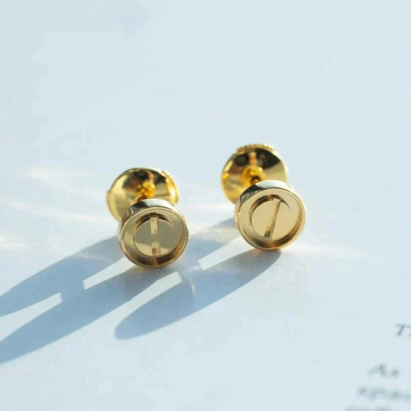 [Select]LOVE EARRINGS GOLD 10MM