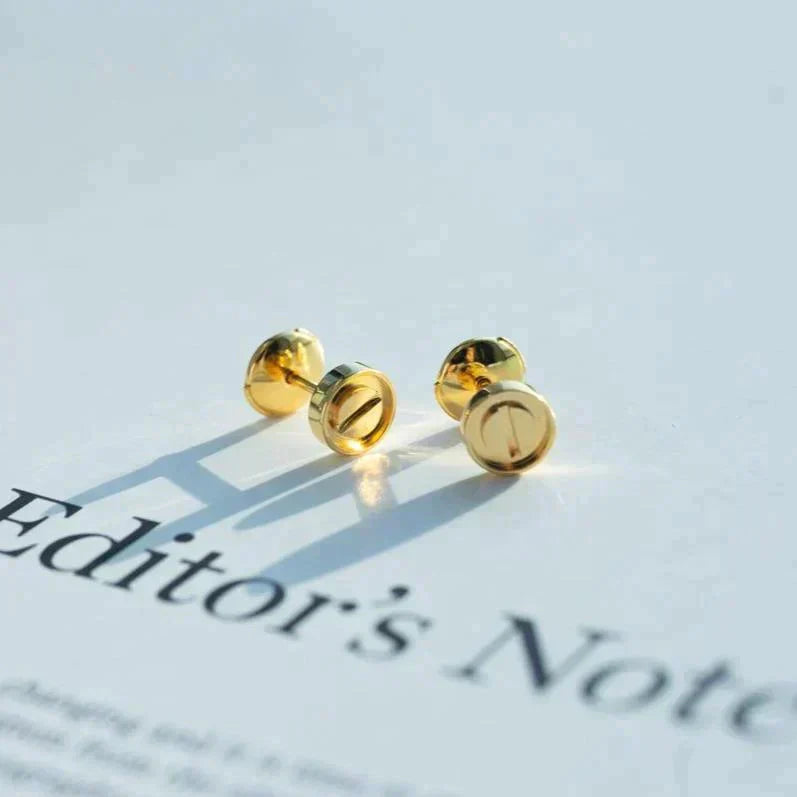 [Select]LOVE EARRINGS GOLD 10MM