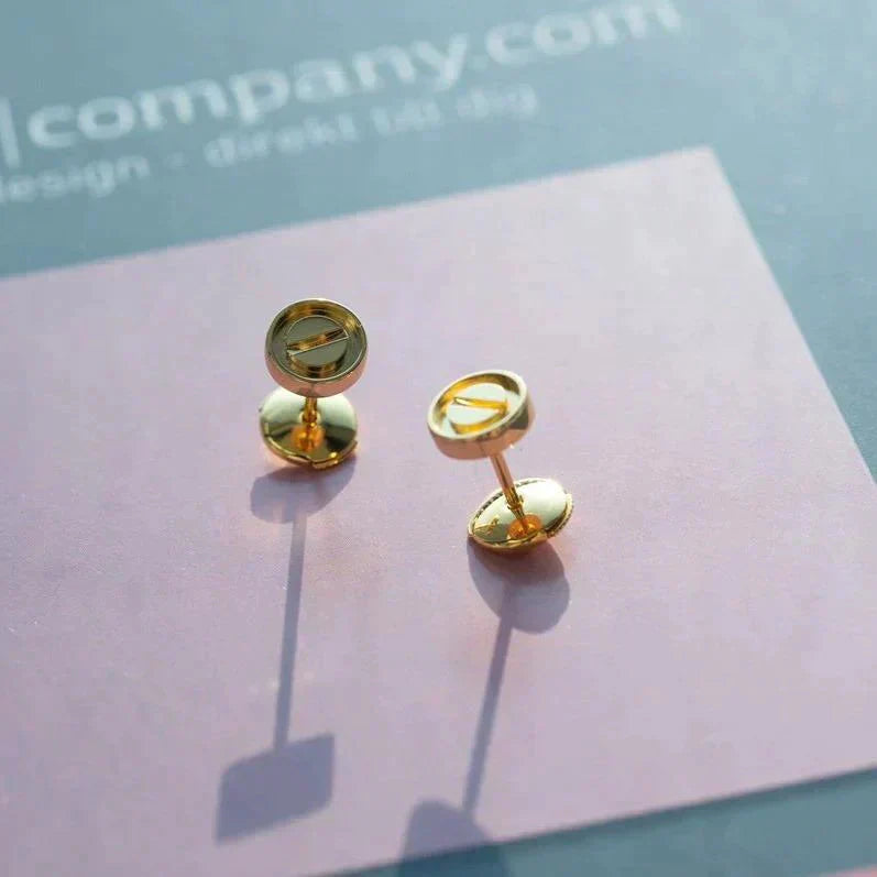 [Select]LOVE EARRINGS GOLD 10MM
