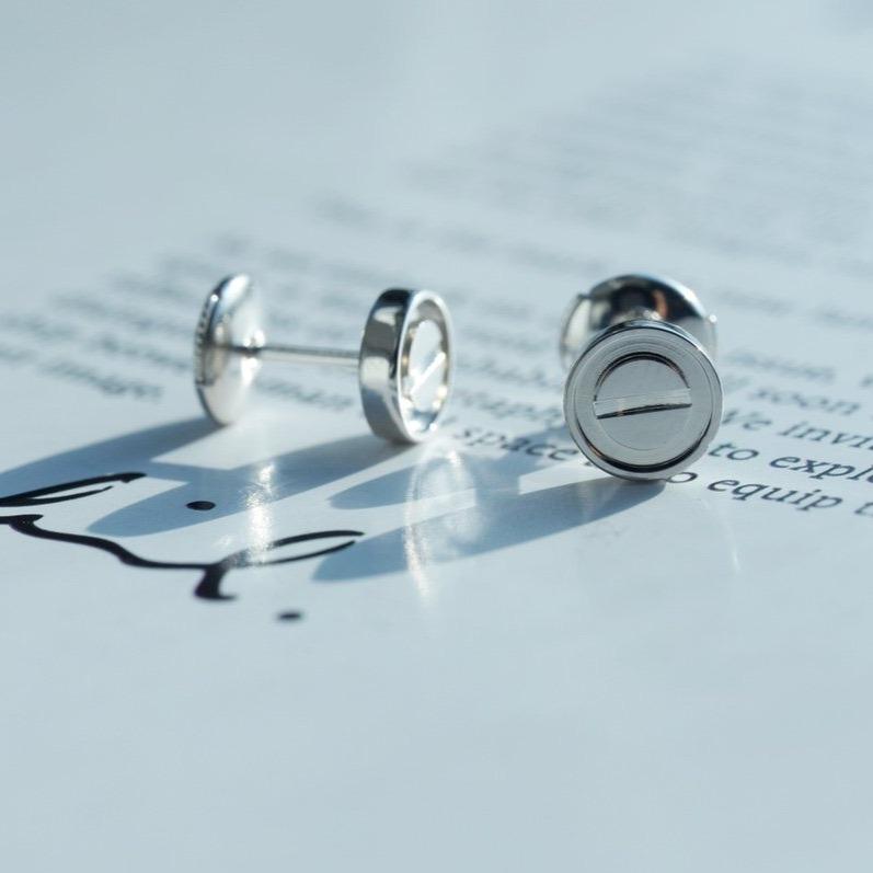 [Select]LOVE EARRINGS SILVER 10MM