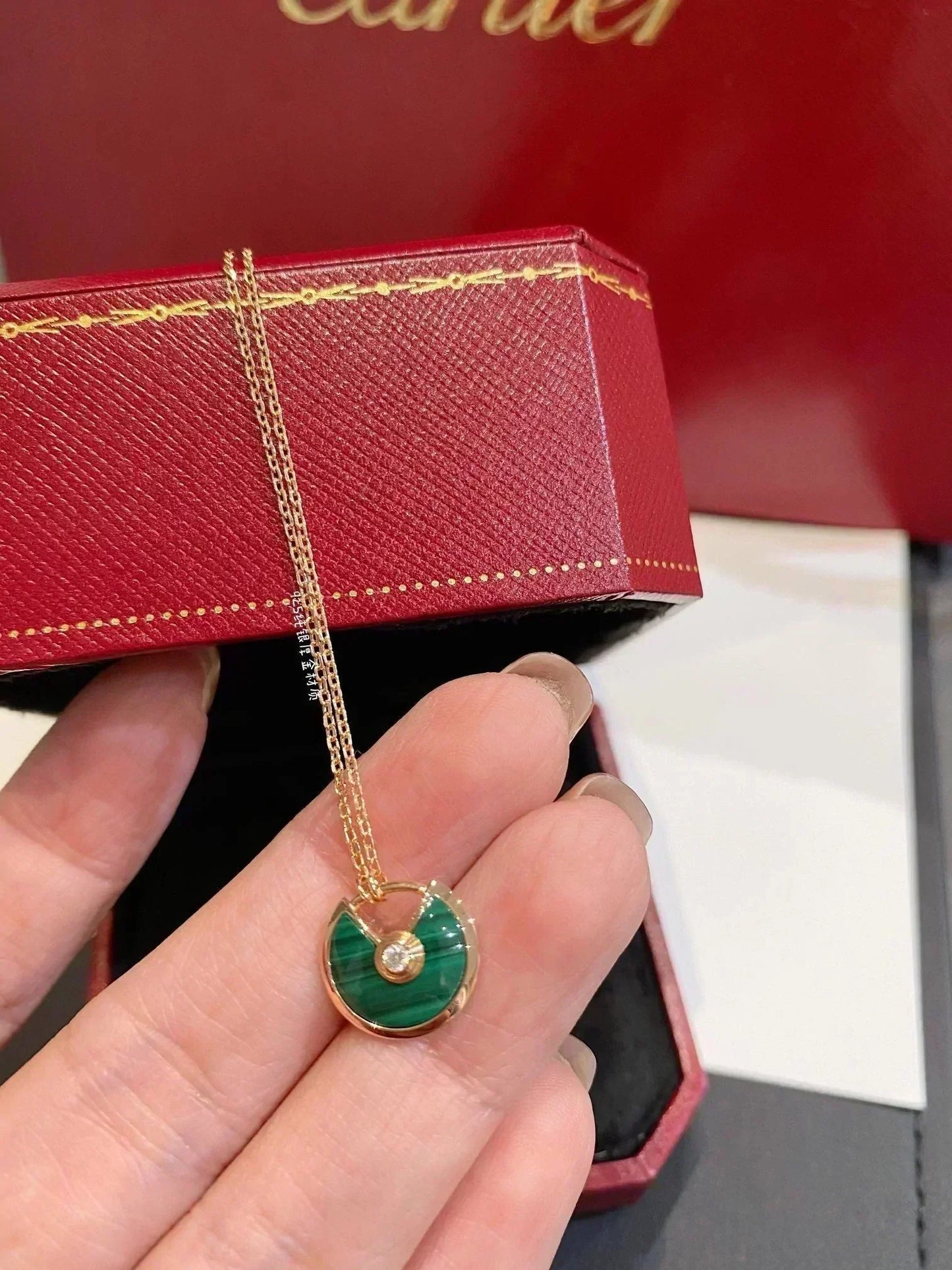[Select]AMULETTE Select GOLD MALACHITE NECKLACE