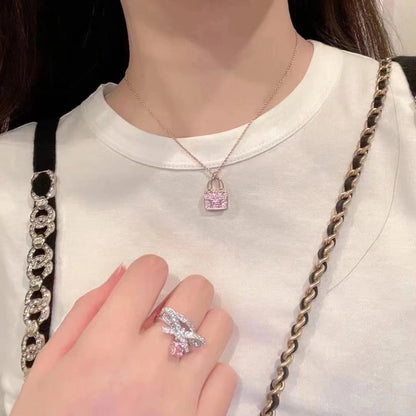 [Select]CONSTANCE PEDANT PURPLE DIAMOND NECKLACE