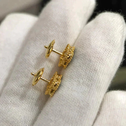 [Select]CLOVER MINI 9.5MM MALACHITE  EARRINGS
