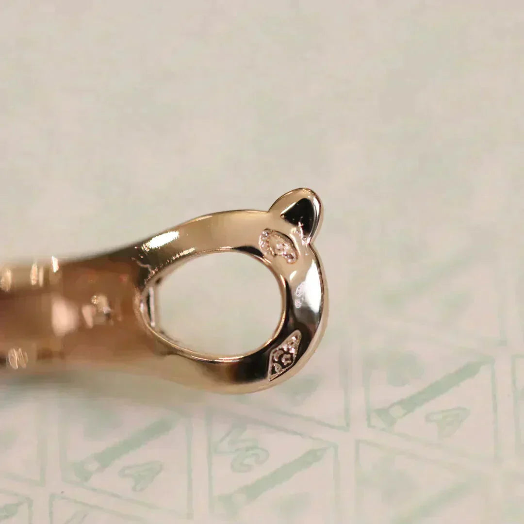 [Select]CLOVER MEDIUM 1 MOTIFS FUll DIAMOND EARRINGS