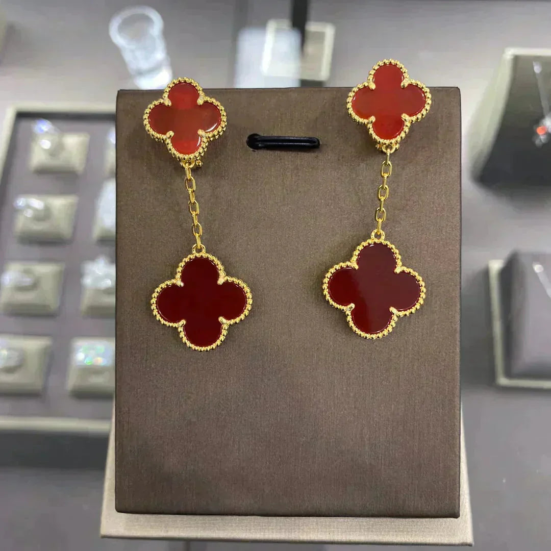 [Select]CLOVER 2 MOTIFS  EARRINGS (MULTIPLE CHOICESC